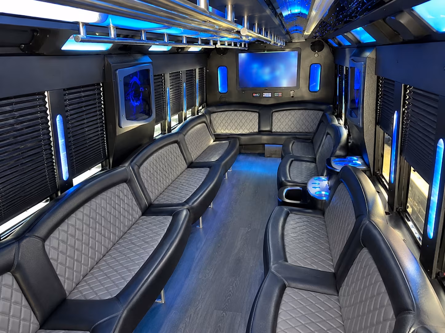 Henderson Birthday, Sweet 16, & Quinceañera Transportation party bus exterior