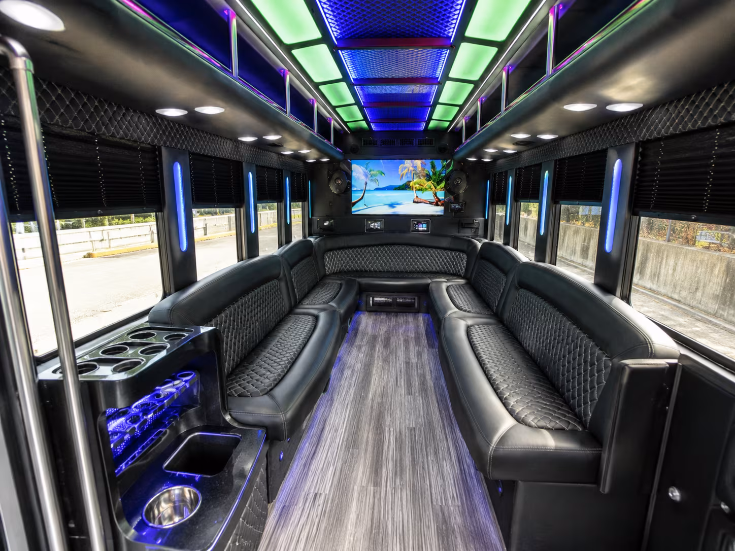 Henderson Prom & Homecoming Transportation party bus exterior