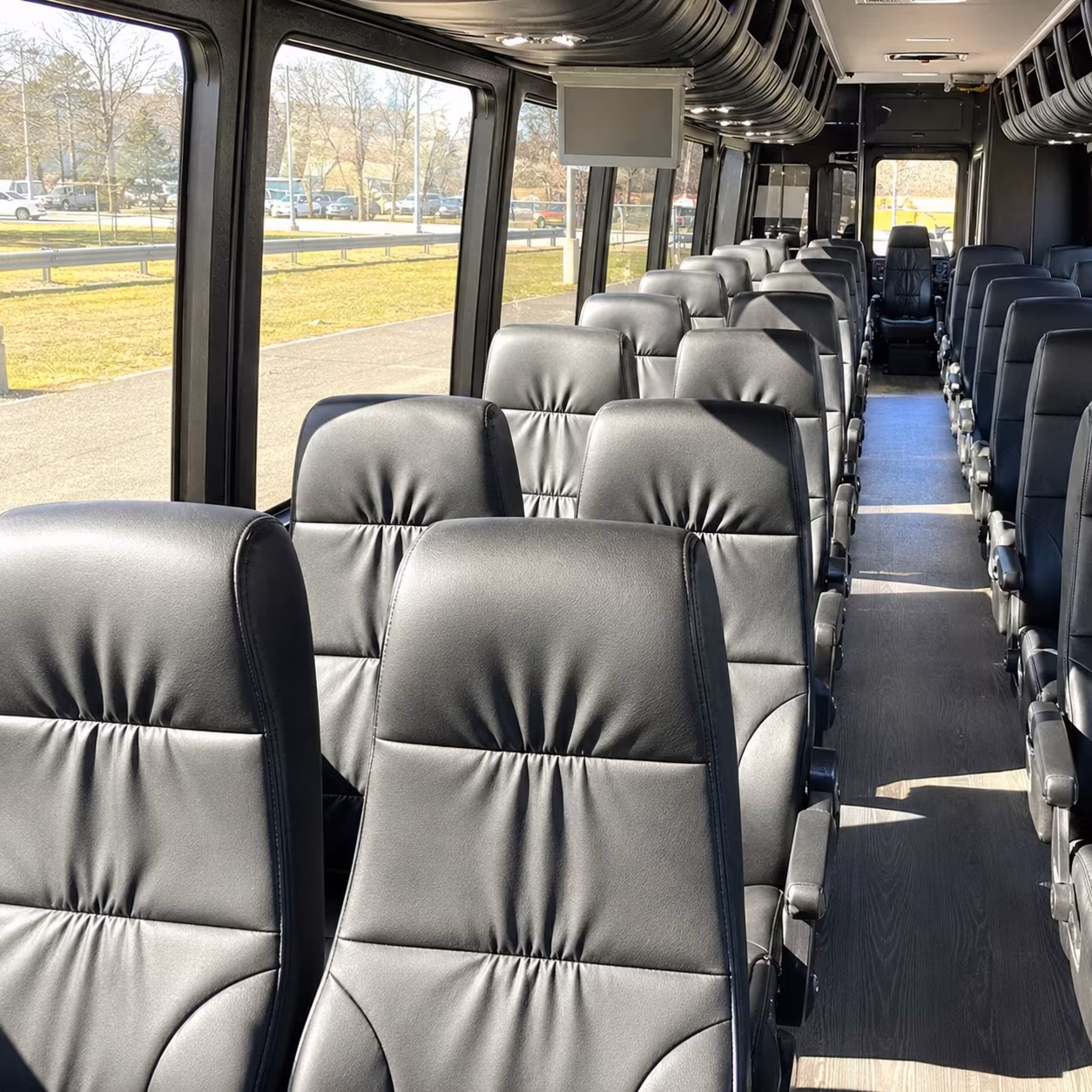 Henderson School Event Transportation party bus exterior