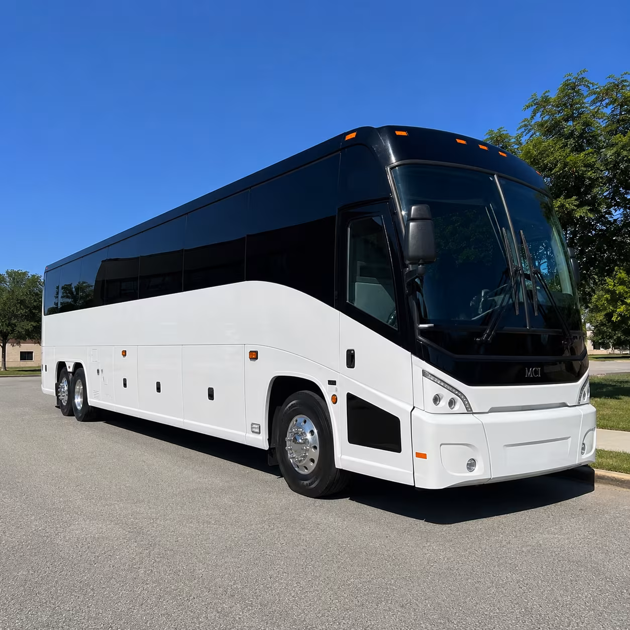 Henderson School Event Transportation party bus exterior