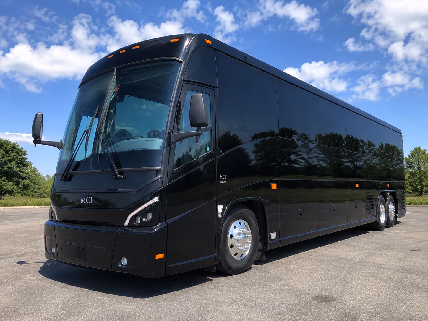 Henderson School Event Transportation party bus exterior