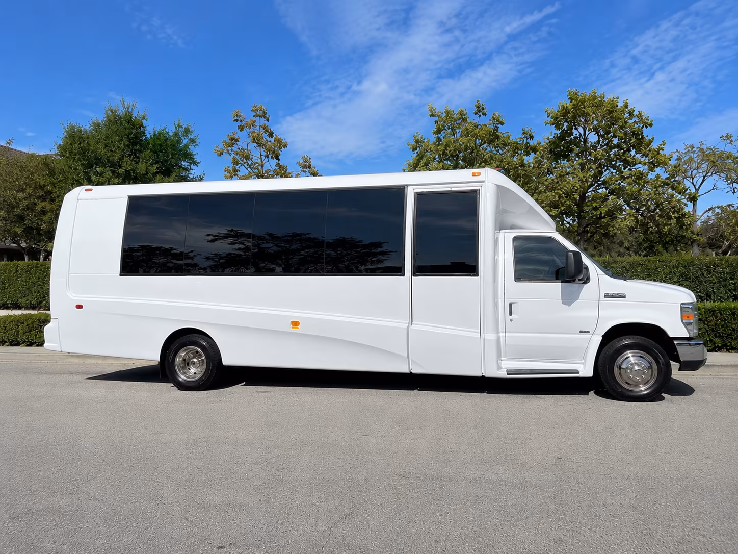 Henderson School Event Transportation party bus interior
