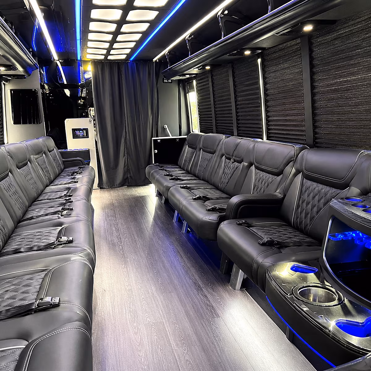 Henderson Sporting Event Transportation party bus interior