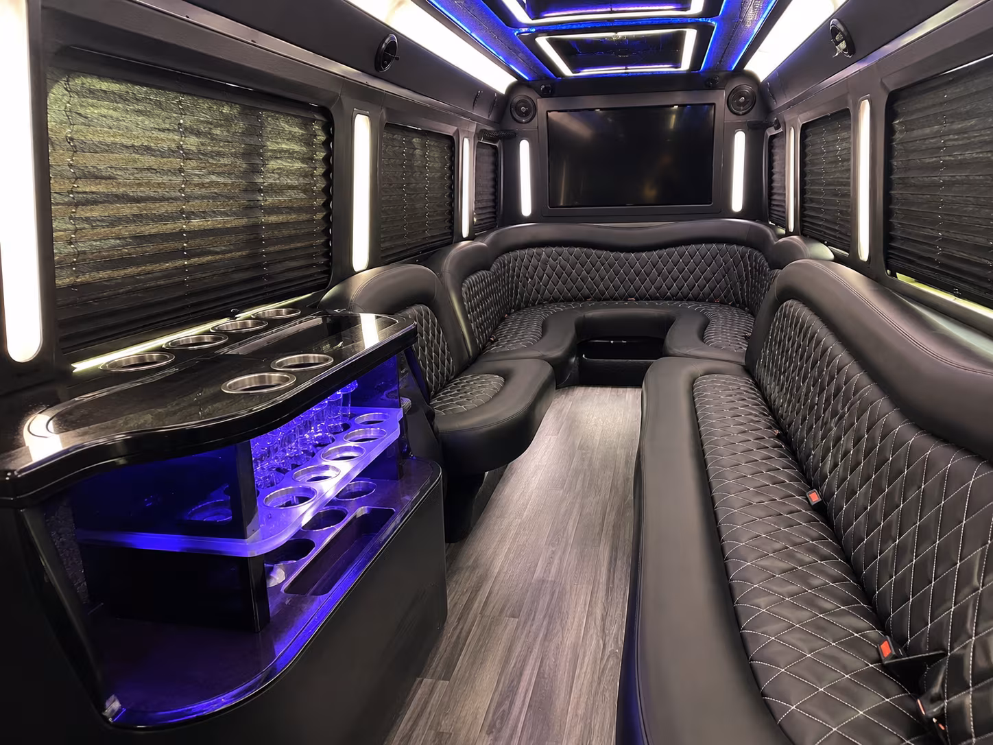 Henderson Wedding Transportation party bus exterior