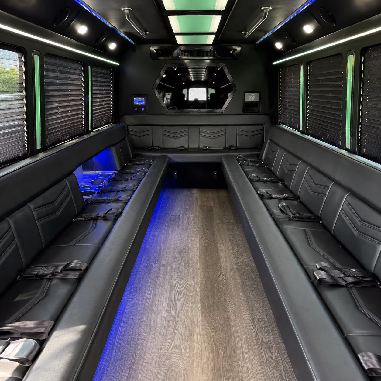 Henderson Wedding Transportation party bus exterior