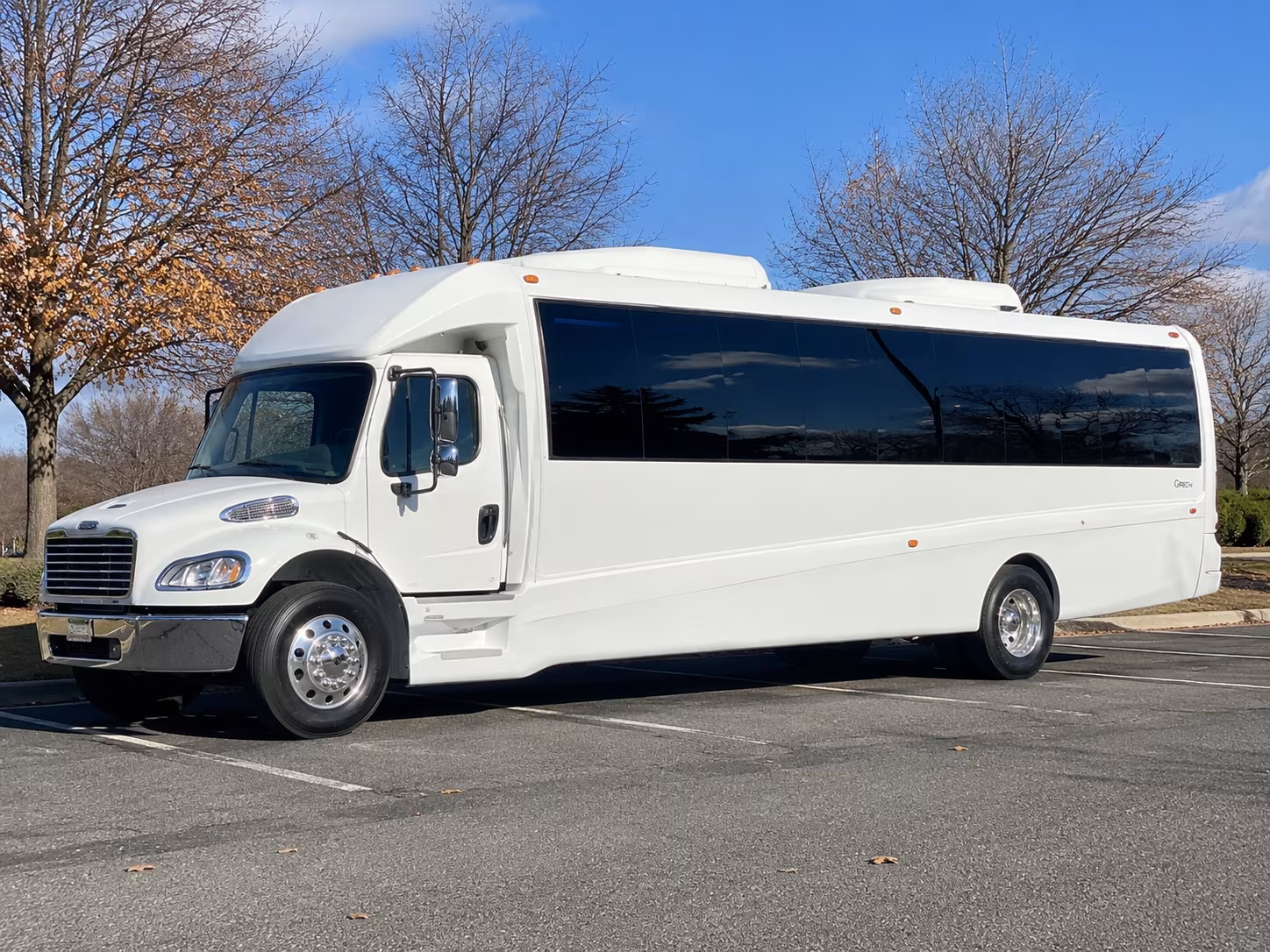 Henderson Wedding Transportation party bus exterior