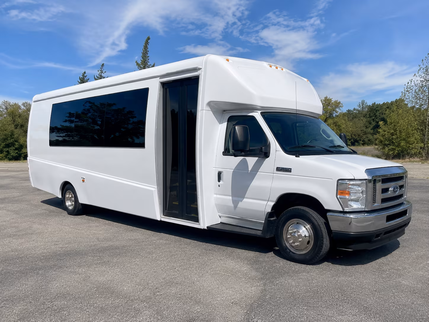 Henderson Wedding Transportation party bus exterior