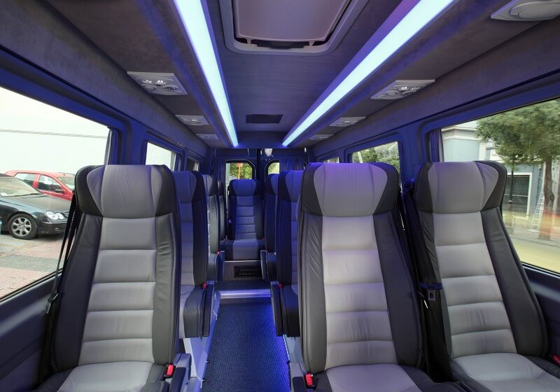 Fresno 18 Passenger Van/Minibus Interior