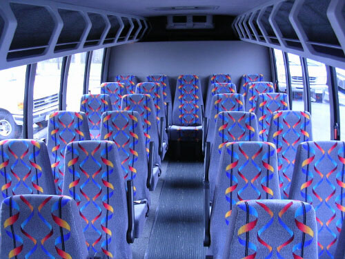 Inglewood 24 Passenger Mini Bus Interior