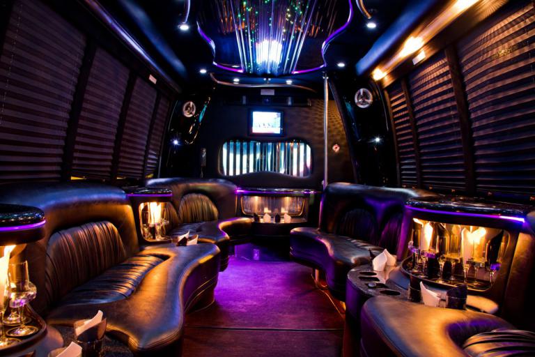 Riverside 22 Passenger Party Bus Interior