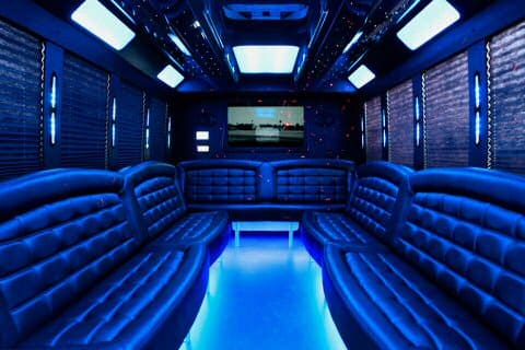 Santa Clarita 36 Passenger Party Bus Interior